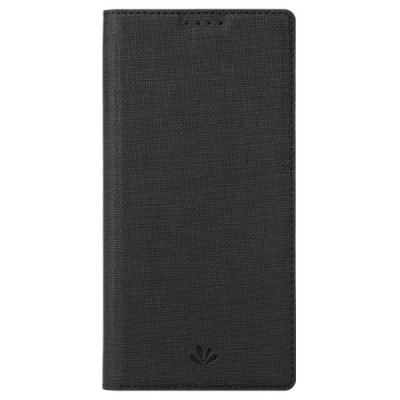 Asus Zenfone 9 (AI2202) „Vili“ atvērams melns ādas maciņš | Vacins.lv