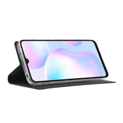 Asus Zenfone 9 (AI2202) „Vili“ atvērams melns ādas maciņš | Vacins.lv