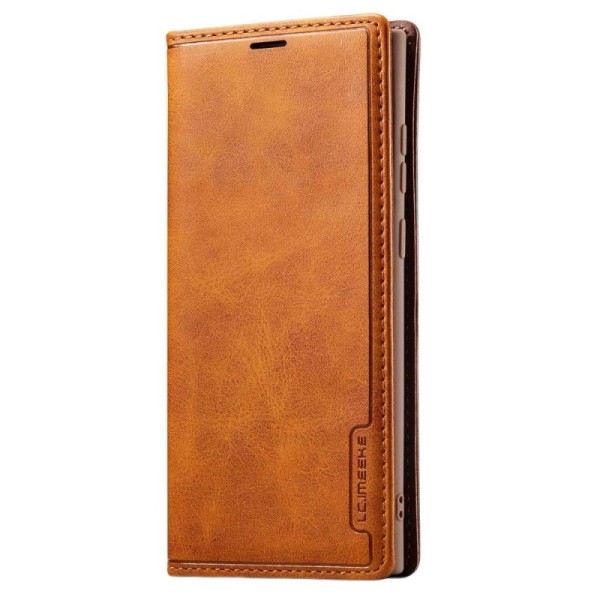 „Lc.Imeeke“ atvērams maciņš - brūns (Galaxy S23 Ultra)