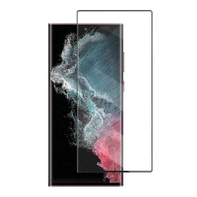 Samsung Galaxy S23 Ultra (SM-S918) Mocolo Tempered Glass melns ekrāna aizsargstikls | Vacins.lv