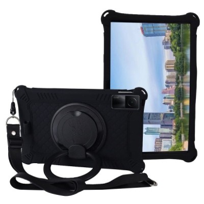 Xiaomi Redmi Pad 10.6" „Popit“ Bubble Kickstand melns mīksta silikona (TPU) apvalks | Vacins.lv