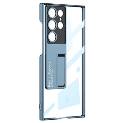 Samsung Galaxy S23 Ultra (SM-S918) GKK Kickstand dzidrs plastika apvalks - zils | vacins.lv