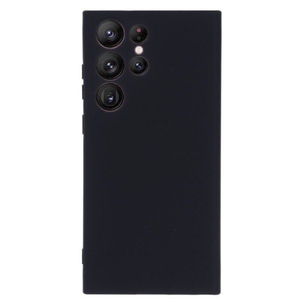 „Shell“ cieta silikona (TPU) apvalks - melns (Galaxy S23 Ultra)