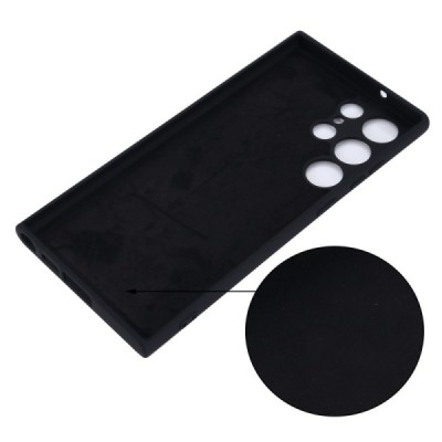 Samsung Galaxy S23 Ultra (SM-S918) Shell cieta silikona (TPU) apvalks - melns | vacins.lv