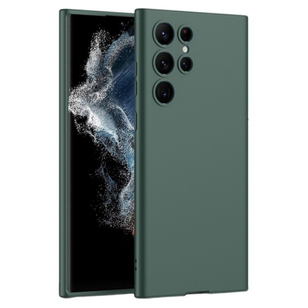 „GKK“ Slim kieto silikono (TPU) dėklas - žalias (Galaxy S23 Ultra)