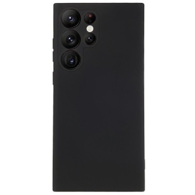 Samsung Galaxy S23 Ultra (SM-S918) cieta silikona (TPU) melns apvalks | vacins.lv