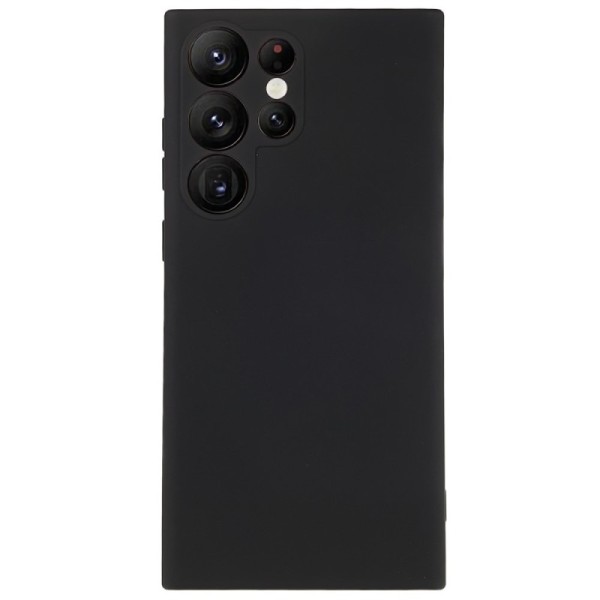 Cieta silikona (TPU) apvalks - melns (Galaxy S23 Ultra)