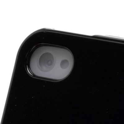 Apple iPhone 4S Mercury melns cieta silikona (TPU) futrālis / Vacins.lv