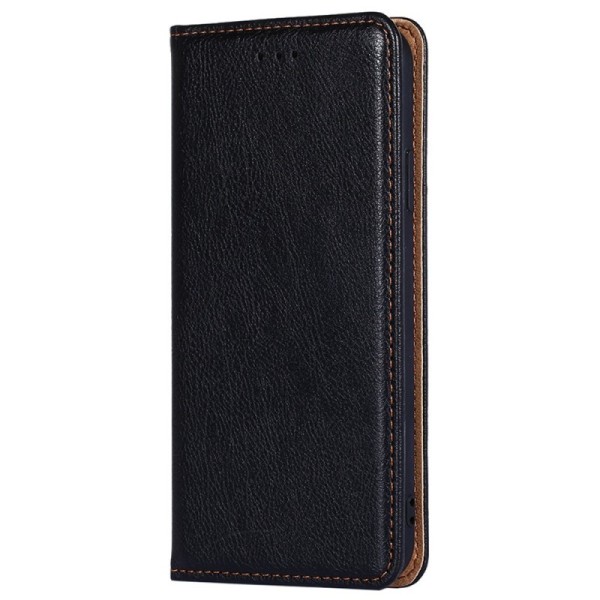 Solīds atvērams maciņš - melns (Nokia C10 / C20)