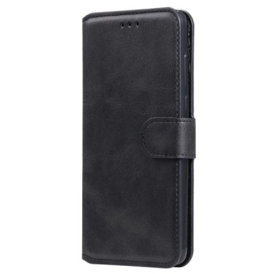 Nokia C10, C20 melns klasisks atvērams maciņš, maks | Vacins.lv