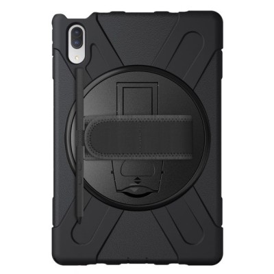 Lenovo Tab P11 Pro 11.5" (J706F) pastiprinātas aizsardzības melns (360°) apvalks, vaciņš | Vacins.lv