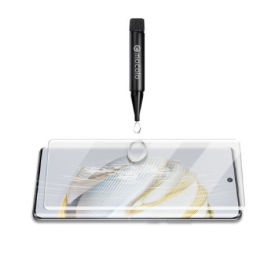 Huawei Nova 10 „Mocolo“ UV Light Irradiation sustiprintos apsaugos skaidrus pilnai dengiantis apsauginis ekrano stiklas | Prieda