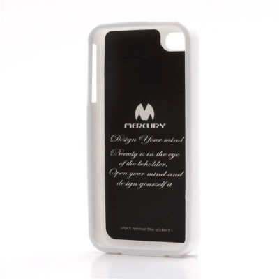 Mercury TPU kieto silikono baltas Apple iPhone 4S dėklas - nugarėlė / Priedai.lt