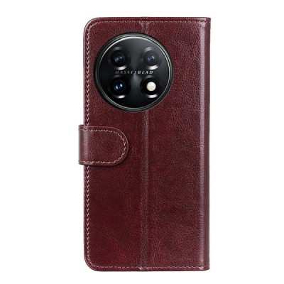 OnePlus 11 atvēramais ādas brūns maciņš (maks) | Vacins.lv