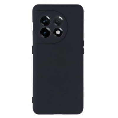 OnePlus 11 Shell cieta silikona (TPU) apvalks - melns | vacins.lv