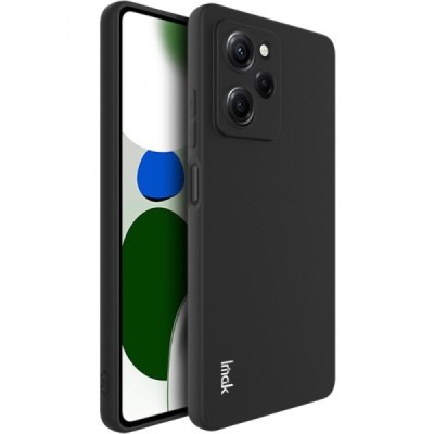 Xiaomi Redmi Note 12 Pro (Poco X5 Pro) Imak cieta silikona (TPU) melns vāciņš | Vacins.lv