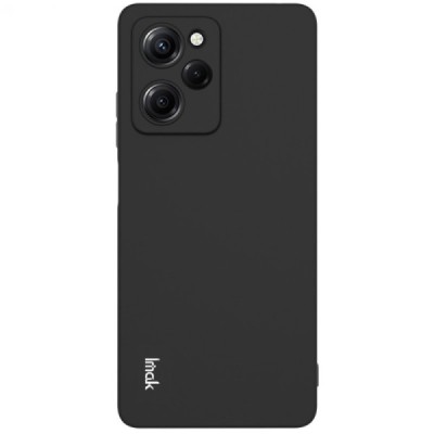 Xiaomi Redmi Note 12 Pro (Poco X5 Pro) Imak cieta silikona (TPU) melns vāciņš | Vacins.lv