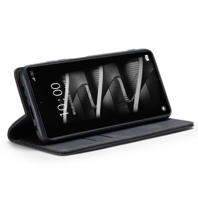 Xiaomi Redmi Note 12 Pro (Poco X5 Pro) CaseMe Retro solīds atvēramais ādas melns maciņš - maks | Vacins.lv