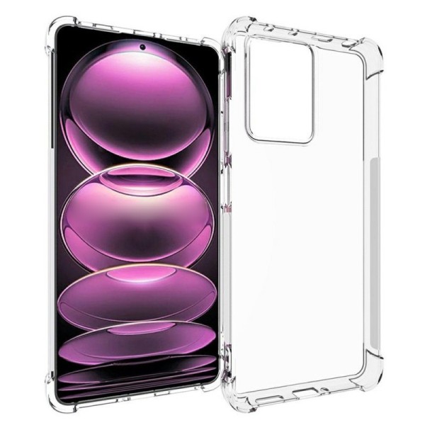 Sustiprintos apsaugos kieto silikono (TPU) dėklas - skaidrus (Redmi Note 12 Pro / Poco X5 Pro)