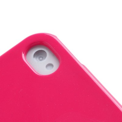 Mercury TPU kieto silikono rožinis Apple iPhone 4S dėklas - nugarėlė / Priedai.lt