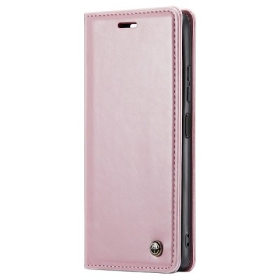 Xiaomi Redmi Note 12 Pro (Poco X5 Pro) „CaseMe“ Leather solīds atvēramais ādas rozs maciņš - maks | Vacins.lv