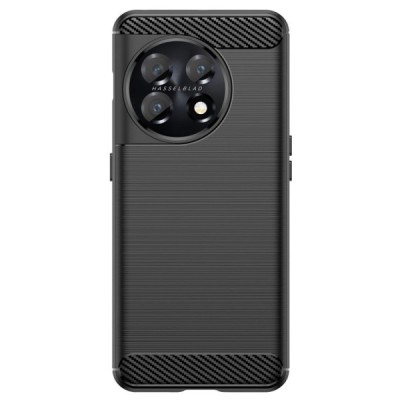 OnePlus 11 „Carbon“ cieta silikona (TPU) melns vāciņš | Vacins.lv