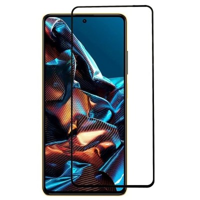 Xiaomi Redmi Note 12 Pro (Poco X5 Pro) „Rurihai“ 9H Tempered Glass sustiprintos apsaugos juodas pilnai dengiantis apsauginis ekr