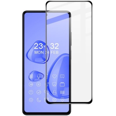 Xiaomi Poco X5 Pro „Imak“ Tempered Glass sustiprintos apsaugos juodas pilnai dengiantis apsauginis ekrano stiklas 0,2 mm | Pried