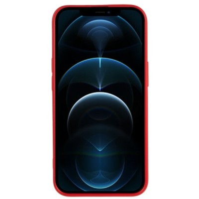 Apple iPhone 12 Pro Max cieta silikona (TPU) sarkans apvalks | vacins.lv