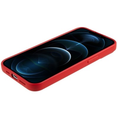 Apple iPhone 12 Pro Max cieta silikona (TPU) sarkans apvalks | vacins.lv