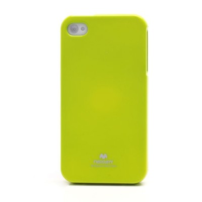 Mercury TPU kieto silikono žalias Apple iPhone 4S dėklas - nugarėlė / Priedai.lt