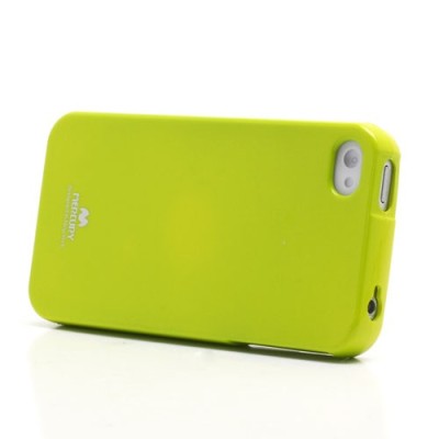 Mercury TPU kieto silikono žalias Apple iPhone 4S dėklas - nugarėlė / Priedai.lt