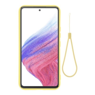 Samsung Galaxy A54 (SM-A546B) Shell cieta silikona (TPU) apvalks - dzeltens | vacins.lv