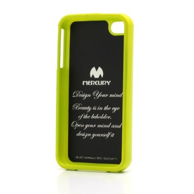 Mercury TPU kieto silikono žalias Apple iPhone 4S dėklas - nugarėlė / Priedai.lt
