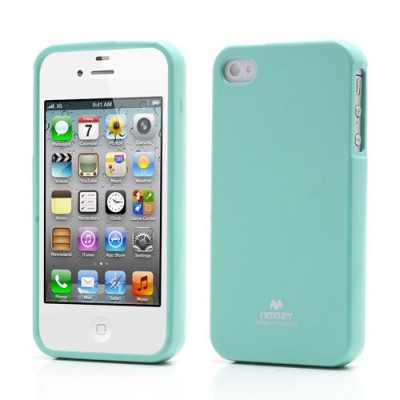 Mercury TPU kieto silikono mėtinis Apple iPhone 4S dėklas - nugarėlė / Priedai.lt