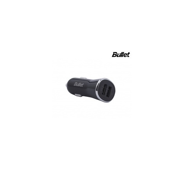 „Bullet“ automobilinis įkroviklis - juodas (4.8A)