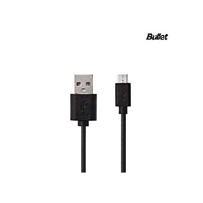 „Bullet“ micro usb melns vads 3 m. | vacins.lv