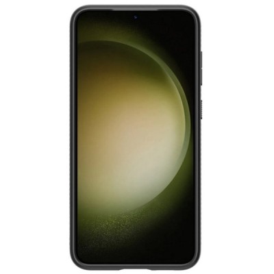 Samsung Galaxy S23+ (SM-S916) „Spigen“ Liquid Air melns cieta silikona apvalks | vacins.lv