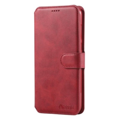 „AZNS“ atverčiamas raudonas odinis Huawei Mate 10 Lite dėklas - knygutė | Priedai.lt