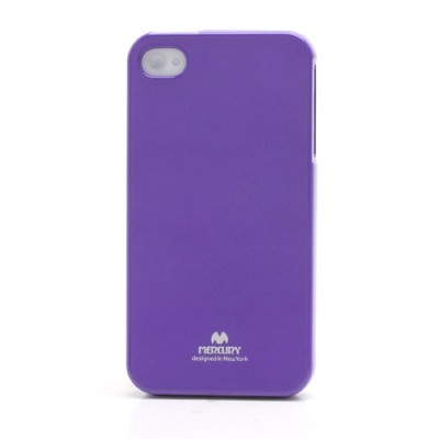 Mercury TPU kieto silikono violetinis Apple iPhone 4S dėklas - nugarėlė / Priedai.lt