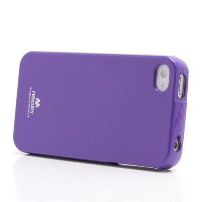 Mercury TPU kieto silikono violetinis Apple iPhone 4S dėklas - nugarėlė / Priedai.lt