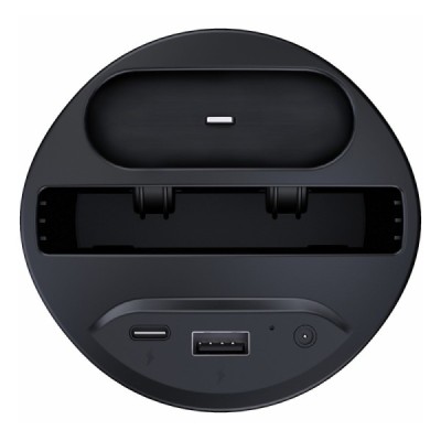 „Fast“ Wireless Charging 4 in 1 automobilinis juodas telefono kroviklis / laikiklis (15W) | Priedai.LT