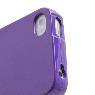 Mercury TPU kieto silikono violetinis Apple iPhone 4S dėklas - nugarėlė / Priedai.lt
