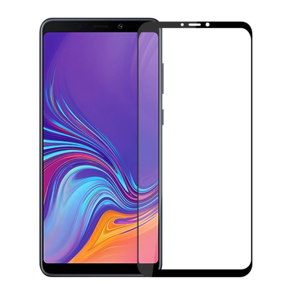„Mofi“ Tempered Glass apsauginis ekrano stiklas 0.26 mm - juodas (Galaxy A9 2018)