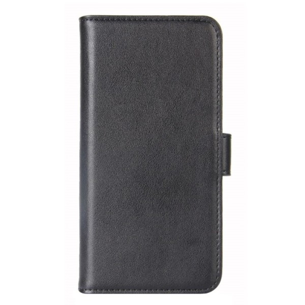 „Leather“ atvēramais ādas maciņš - melns (OnePlus 5T)