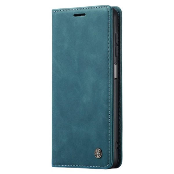 „CaseMe“ Retro solīds atvēramais ādas maciņš - zaļš (Galaxy A34 5G)