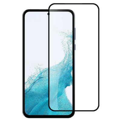 Samsung Galaxy A54 (SM-A546B) „Guardian“ Tempered Glass melns ekrāna aizsargstikls | Vacins.lv