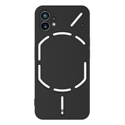 Nothing Phone 1 Shell cieta silikona (TPU) apvalks - melns | vacins.lv