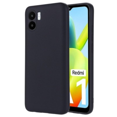 Xiaomi Redmi A2 (A1) Shell cieta silikona (TPU) apvalks - melns | vacins.lv