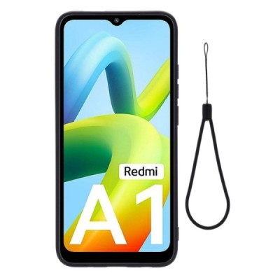 Xiaomi Redmi A2 (A1) Shell cieta silikona (TPU) apvalks - melns | vacins.lv